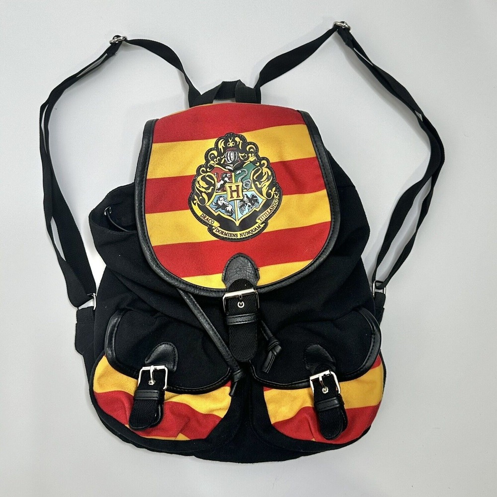 Harry Potter Bag Hogwarts Gryffindor Knapsack Backpack‎ Shoulder Bioworld FLAW